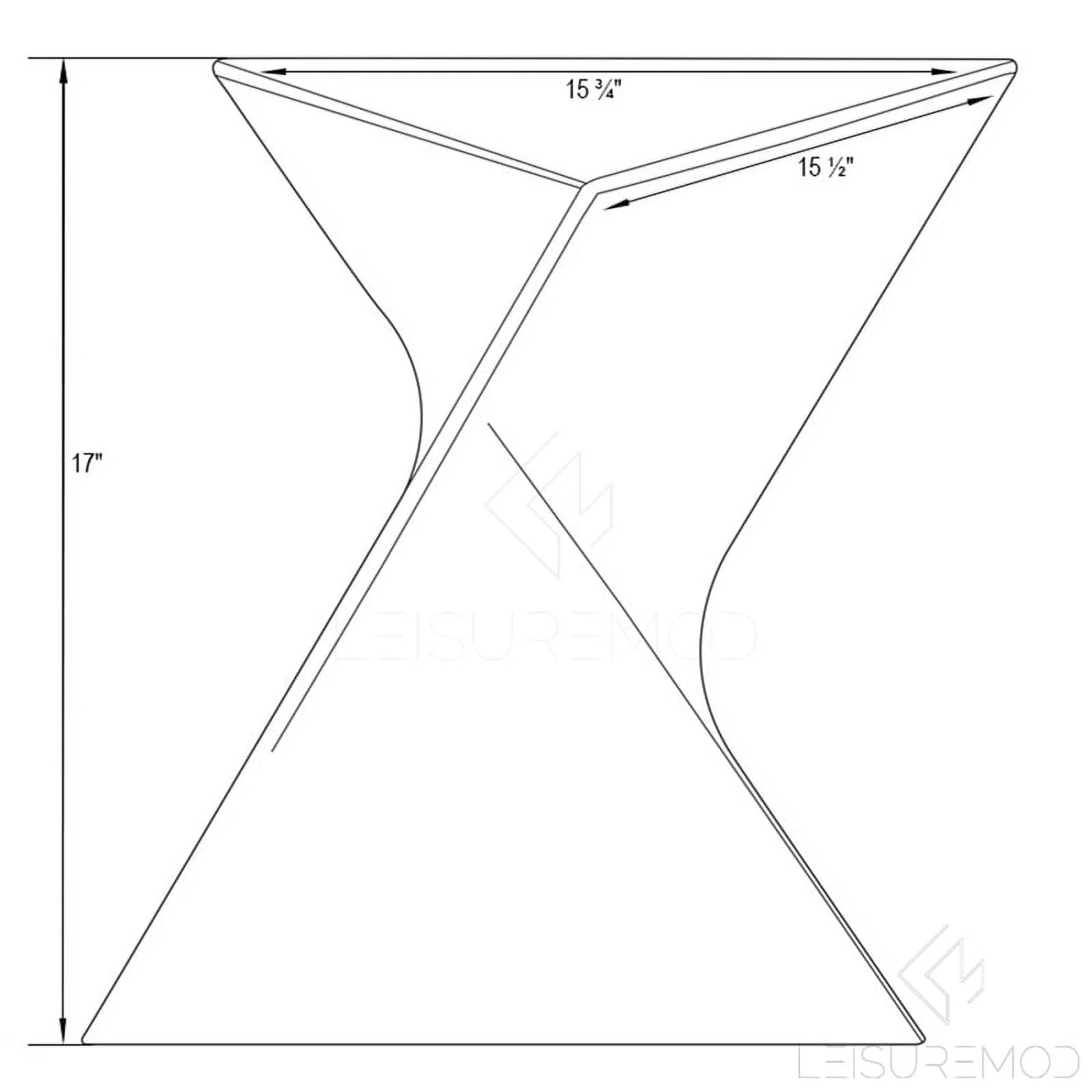 Home Square Modern Plastic Triangle End Table in Green - Set of 2