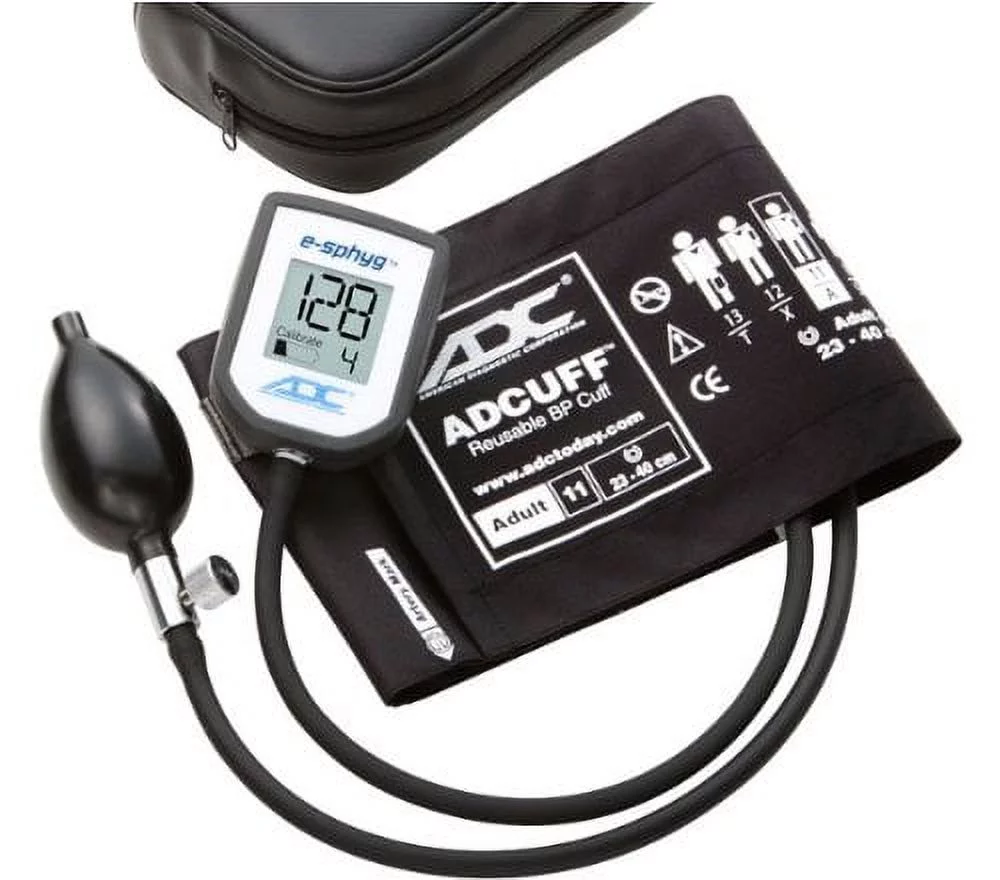American Diagnostic Corporation ADC E-sphyg™ 7002 Series Digital Pocket Aneroid Sphyg Size & Color: Child (13-19.5cm) Black