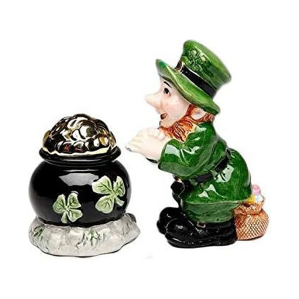 Green Leprechaun And Black Of Tone Salt And