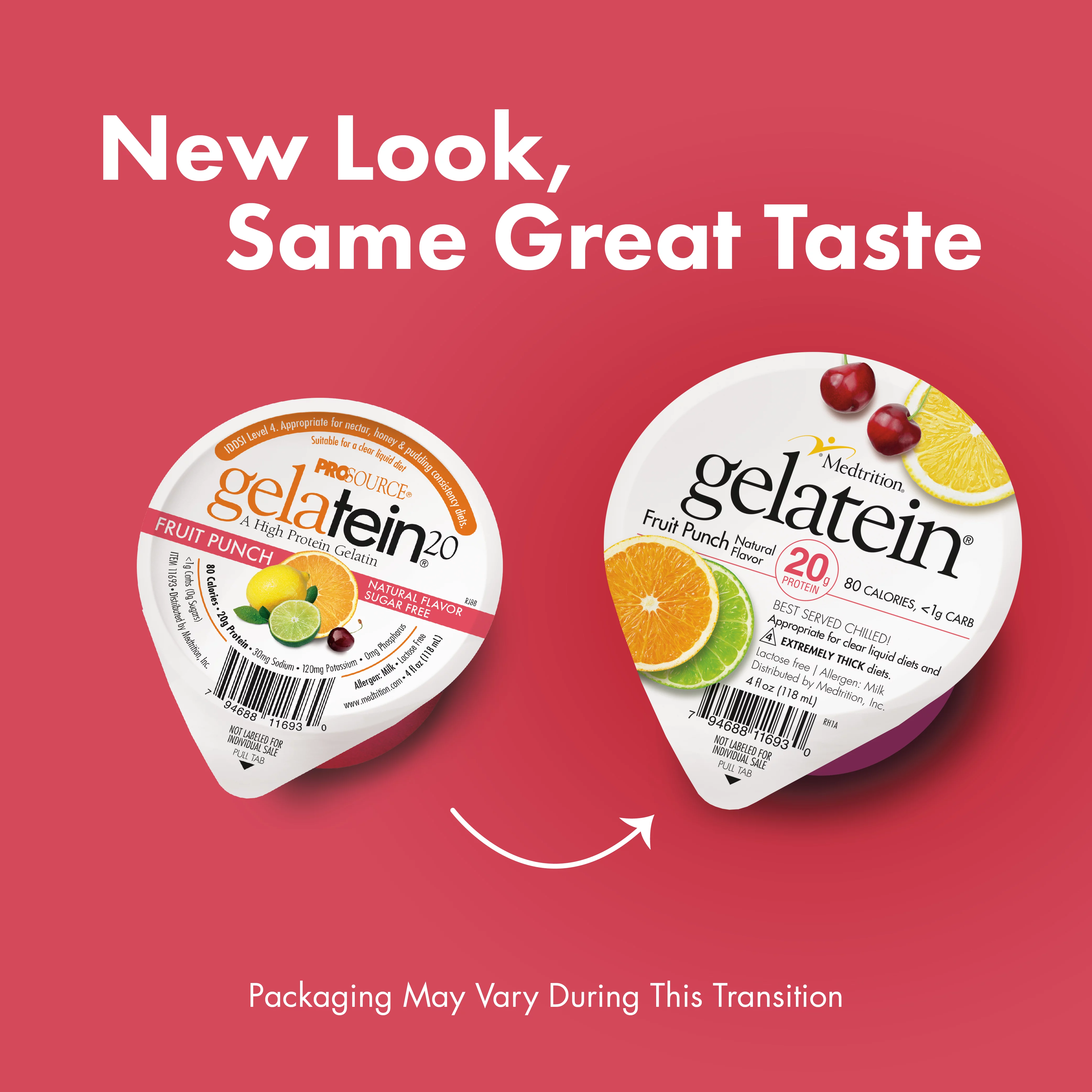 High Protein Sugar Free Gelatin |Gelatein Fruit Punch| 12 Servings