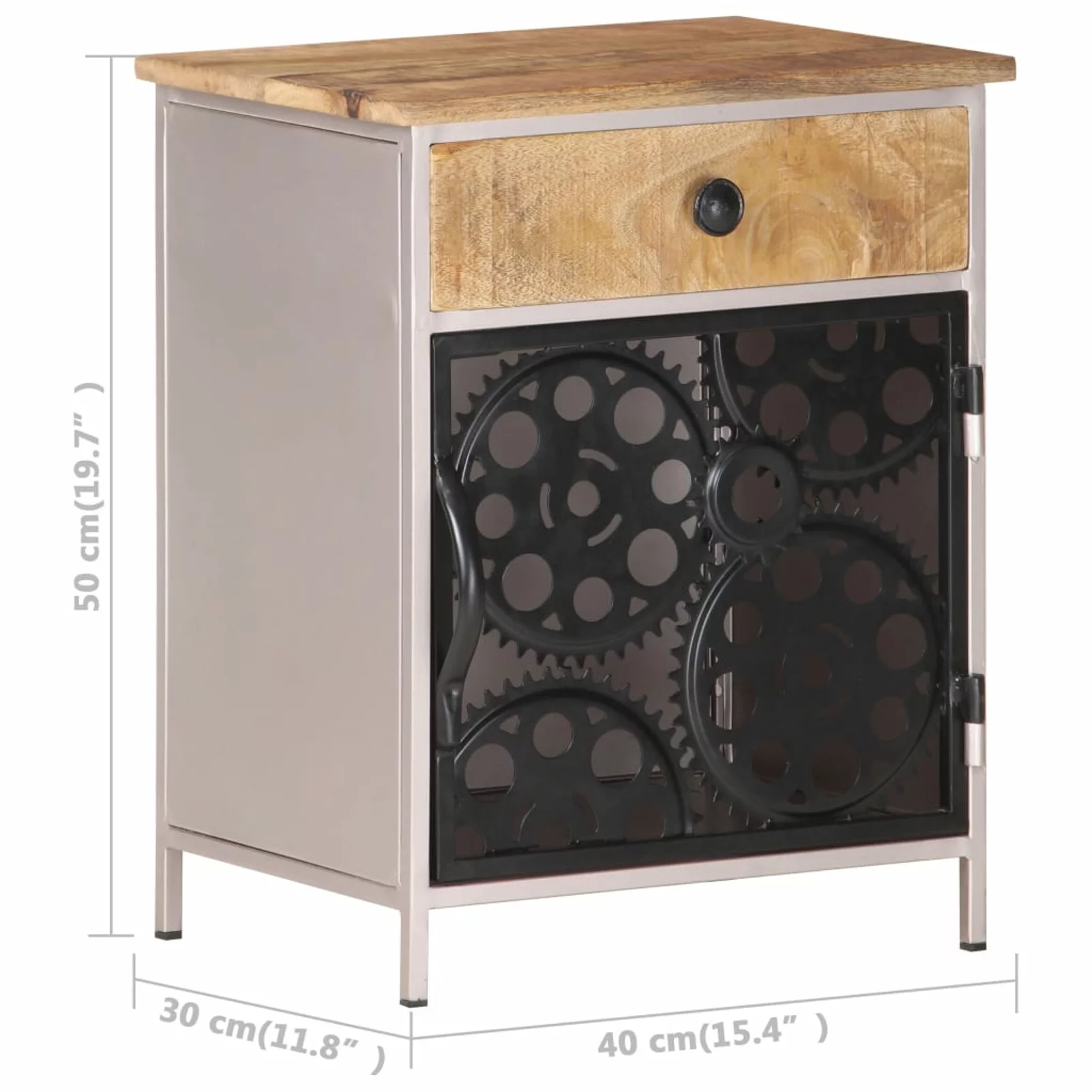 Tomshoo Bedside Cabinet 15.7