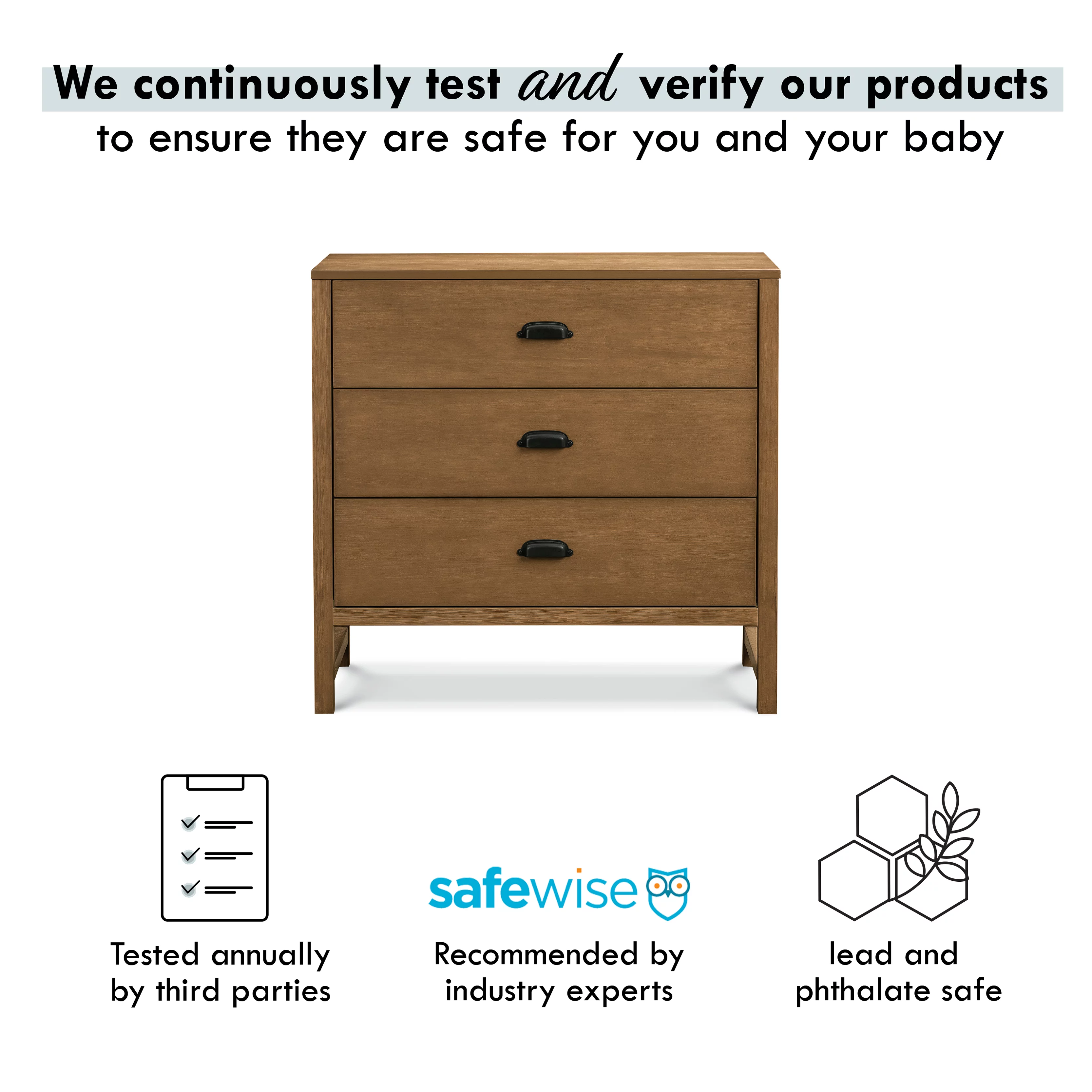 DaVinci Fairway 3-Drawer Dresser in Stablewood