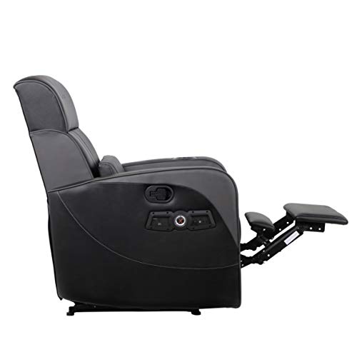 X Rocker Gamma Recliner Gaming Chair, 2.1 Bluetooth Audio System, Headrest Mounted Speakers, Built-in Footrest and Cupholder, 718001, 34.84