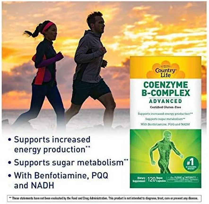 Country Life Coenzyme B-Complex Advanced -- 120 Vegetarian Capsules