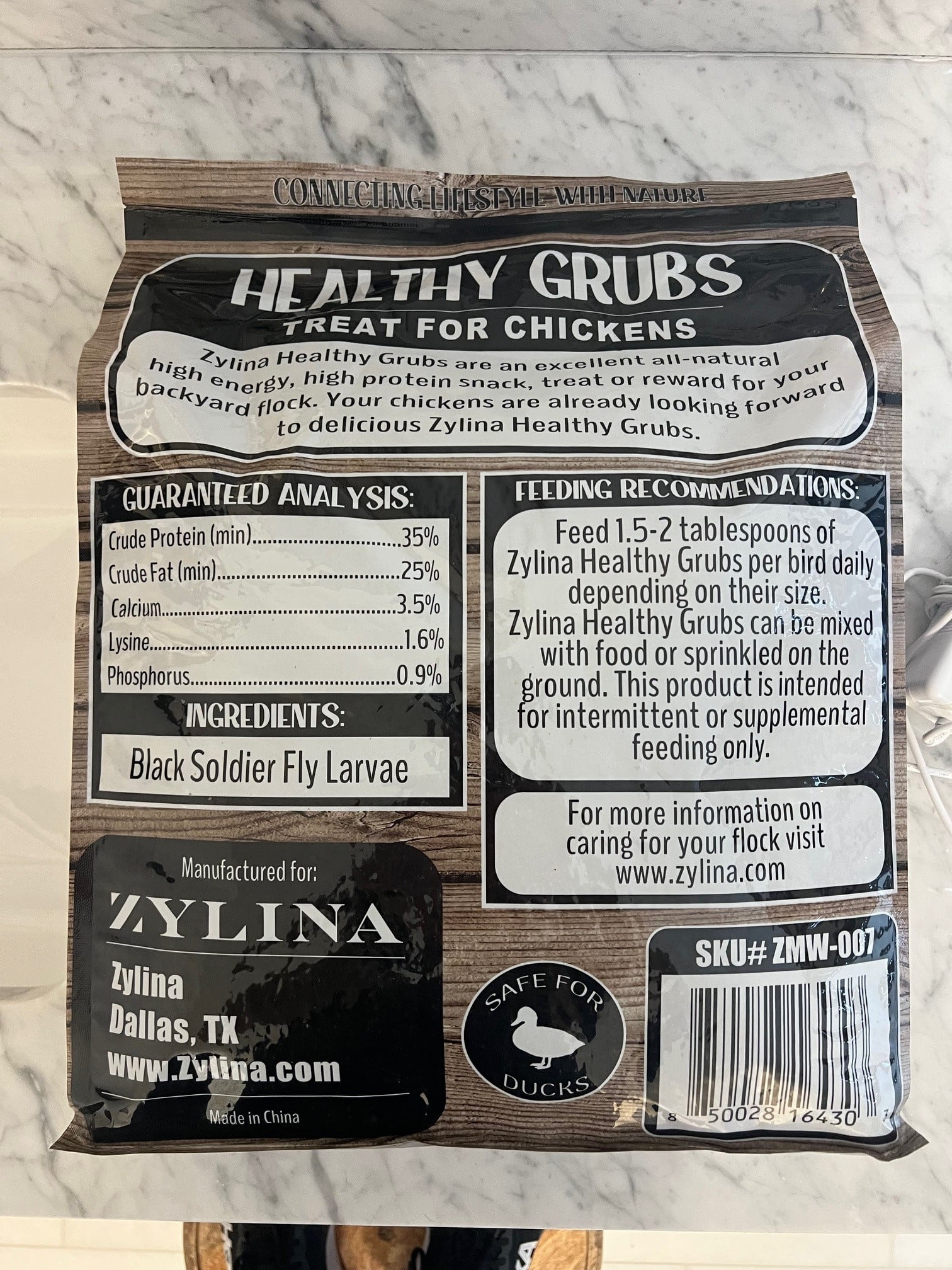 Zylina ZMW-007 Healthy Grubs, 5 Lb. Bag - Quantity 1