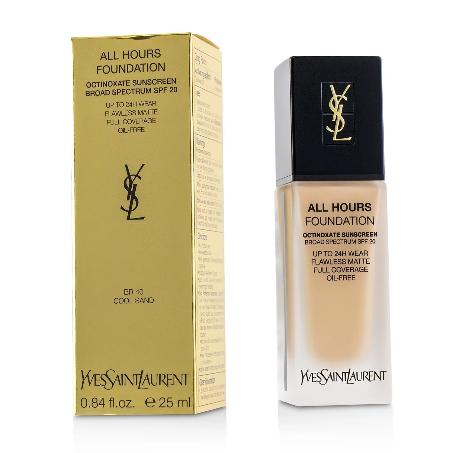 Yves Saint Laurent All Hours Foundation SPF 20 - # BR30 Cool Almond  25ml/0.84oz