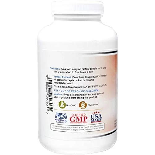 Proteolytic Enzymes | Bromelain Papain Pancreatin Trypsin 450 mg Total with Standardized Amylase, Lipase, and Protease (300)