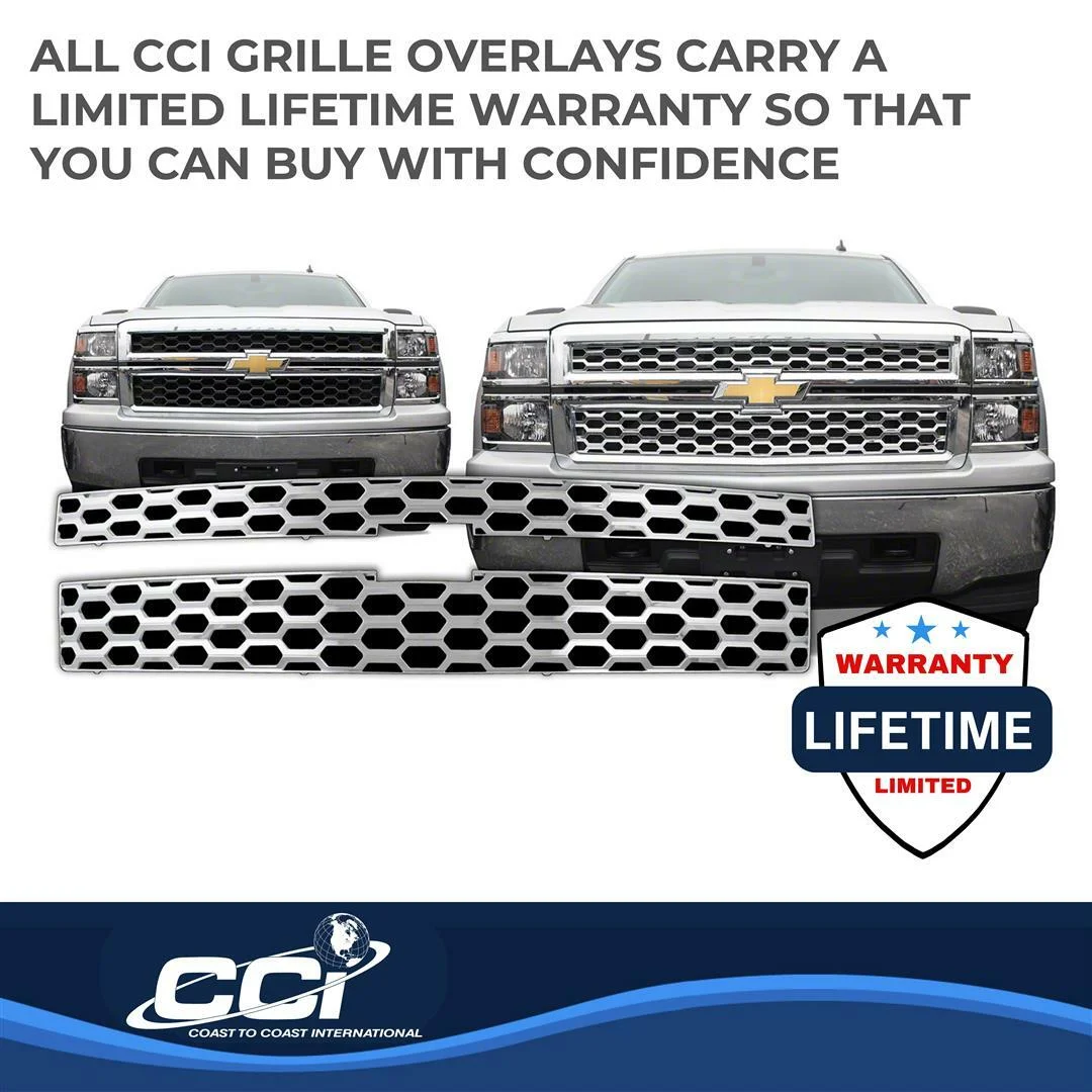 Coast to Coast International GI124 Grille Cover Fits Chevrolet Silverado 1500