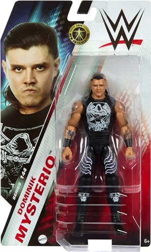 Mattel WWE Action Figure, Series #144 Dominik Mysterio 6-inch Collectible with 10 Articulation Points & Life-Like Look