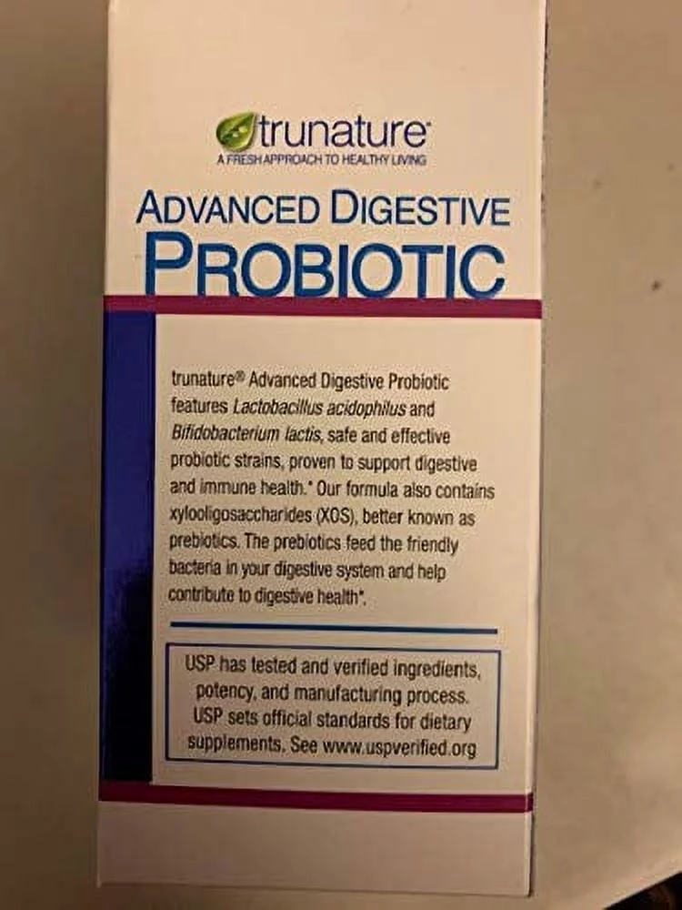 Trunature Digestive Probiotic Capsules, 100 Count ( 2 Pack )
