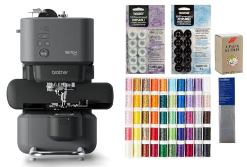 Brother Skitch Single-Needle Embroidery Machine powered by the required Artspira mobile app, 4” x 4” Embroidery Area, Bluetooth Connected