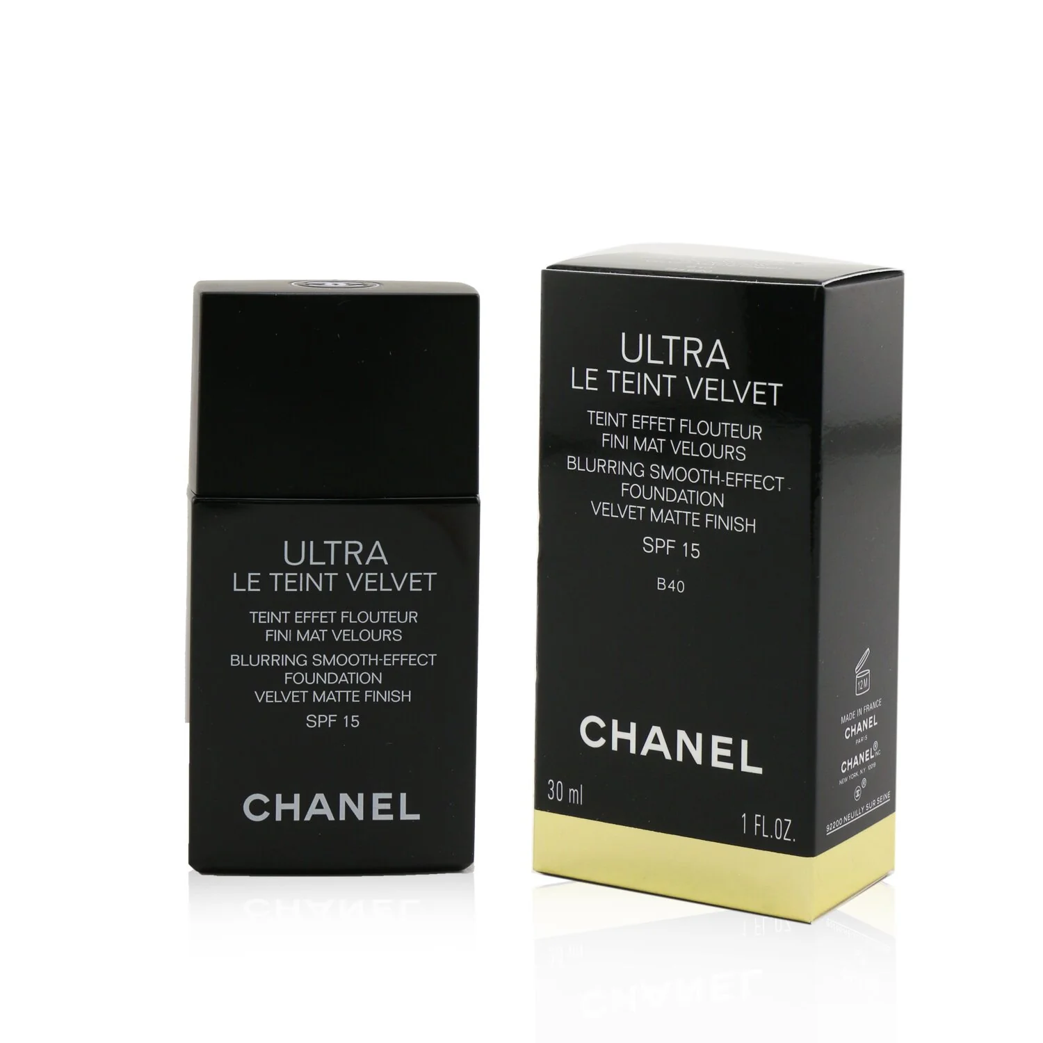 Chanel Ultra Le Teint Velvet Blurring Smooth Effect Foundation SPF 15 - # BR12 (Beige Rose)  30ml/1oz