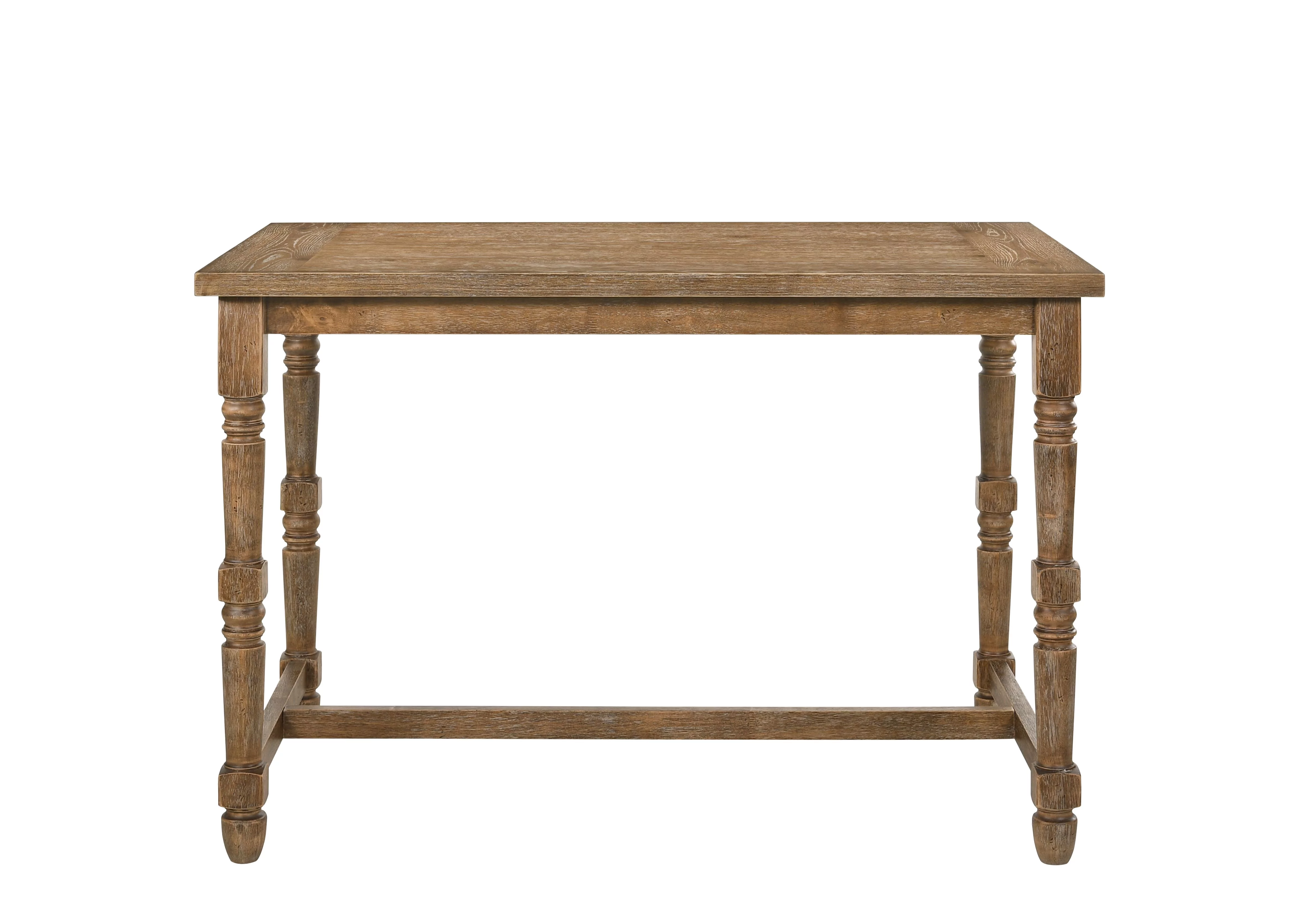 CoSoTower Counter Height Table, Weathered Oak Finish