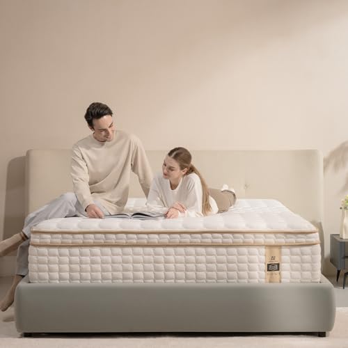 Queen Mattress,12 Inch Queen Size Mattresses in a Box,Memory Foam Hybrid Mattress ,with Individual Pocket Spring for Motion Isolation & Silent Sleep&Lumbar Support & Pressure Relief,Medium Firm