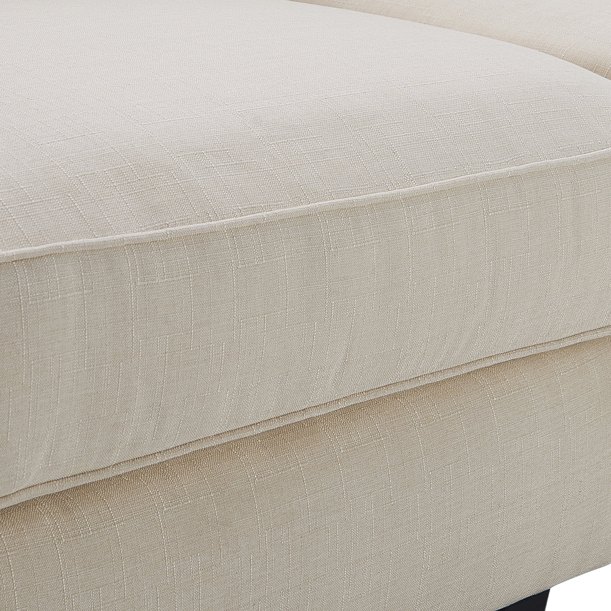 Serta Palisades Modern Track Arm 61-inch Loveseat, Buttercream Fabric