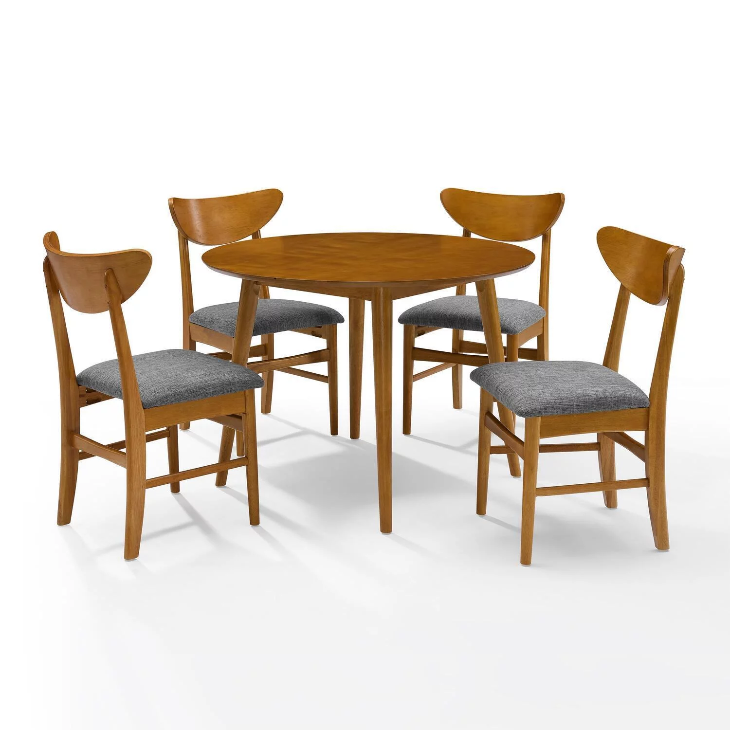 Maykoosh Vintage Vogue 5Pc Round Dining Set Acorn - Table & 4 Wood Back Chairs