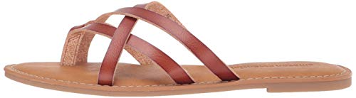 Amazon Essentials Women's Strappy Slide Flat Sandal