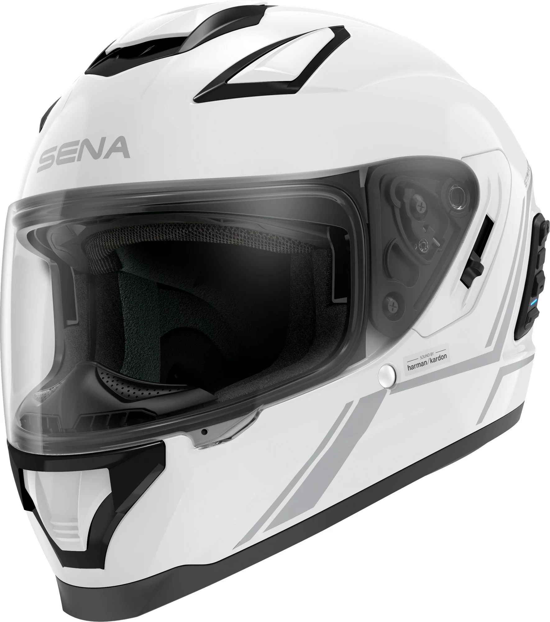 SENA Stryker Motorcycle Helmet Gloss White SM