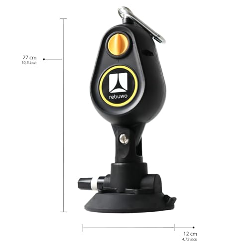 Rebuwo Rope Trainer, Pull Up Rope Trainer, Mini Cable Crossover, Vacuumed Exercise Rope, 3 Resistance Level, 5-10-15 Ibs Adjustable Exercise Machine, All-in-One Home Gym Solution,