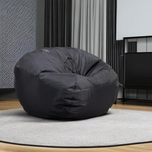 Big Joe Classic Bean Bag Chair, Sapphire Smartmax, Durable Polyester Nylon Blend, 2 feet Round