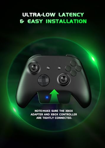 RYR Wireless Gaming Headset for Xbox Series X|S, Xbox One, PS5, PS4, Mac, Bluetooth 5.3, 3D Surround Sound, Rotatable Earmuffs, Gaming Headphones with Noise Canceling Microphones-Blackwhite