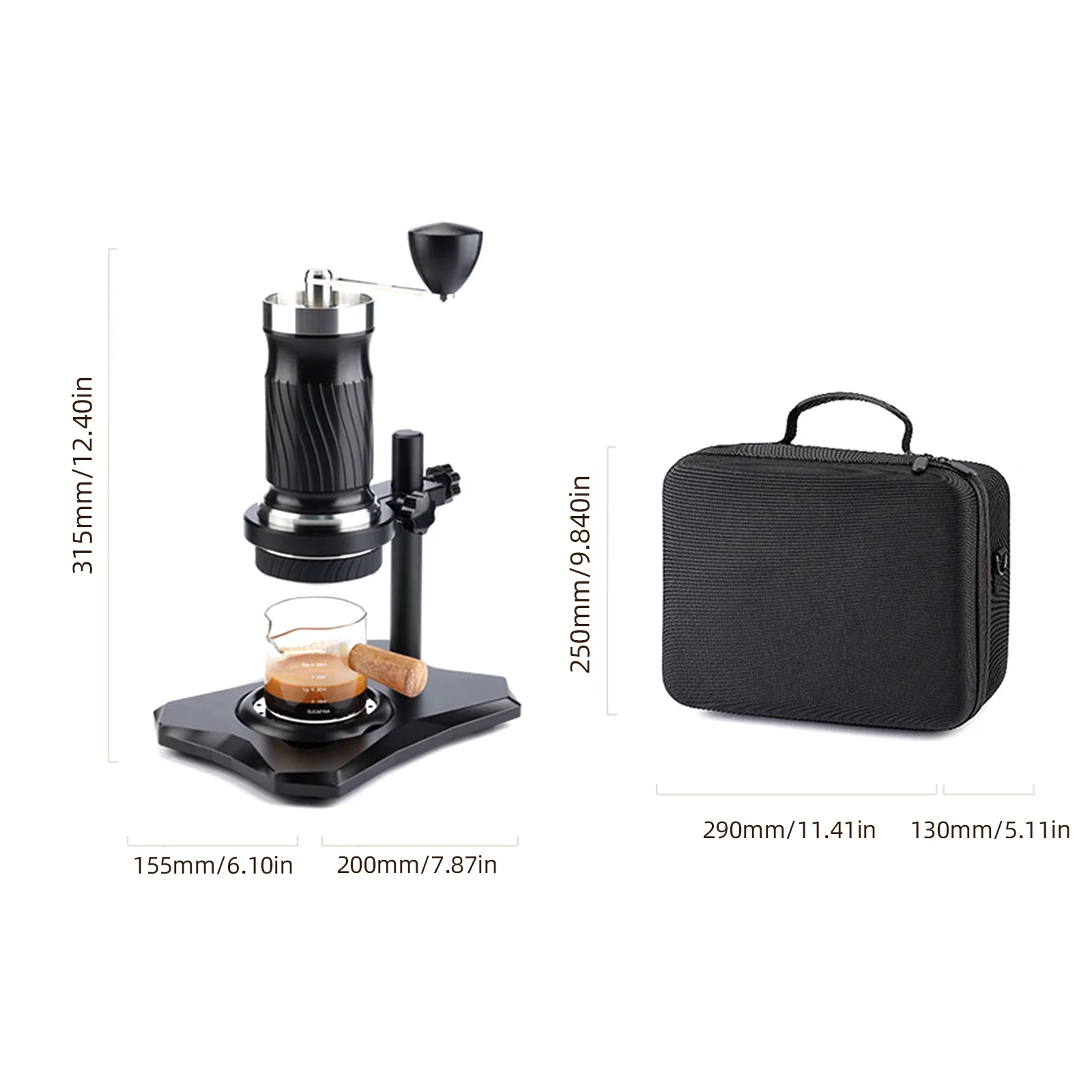 Walmeck Portable Espresso Machine Compact Travel Coffee Maker