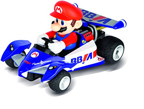 Carrera RC 370162108X Official Licensed Mario Kart Yoshi Race Kart 1:16 Scale 2.4 GHz Splash Proof Remote Control Car Vehicle with Sound and Body Tilting Action - Kid Toys