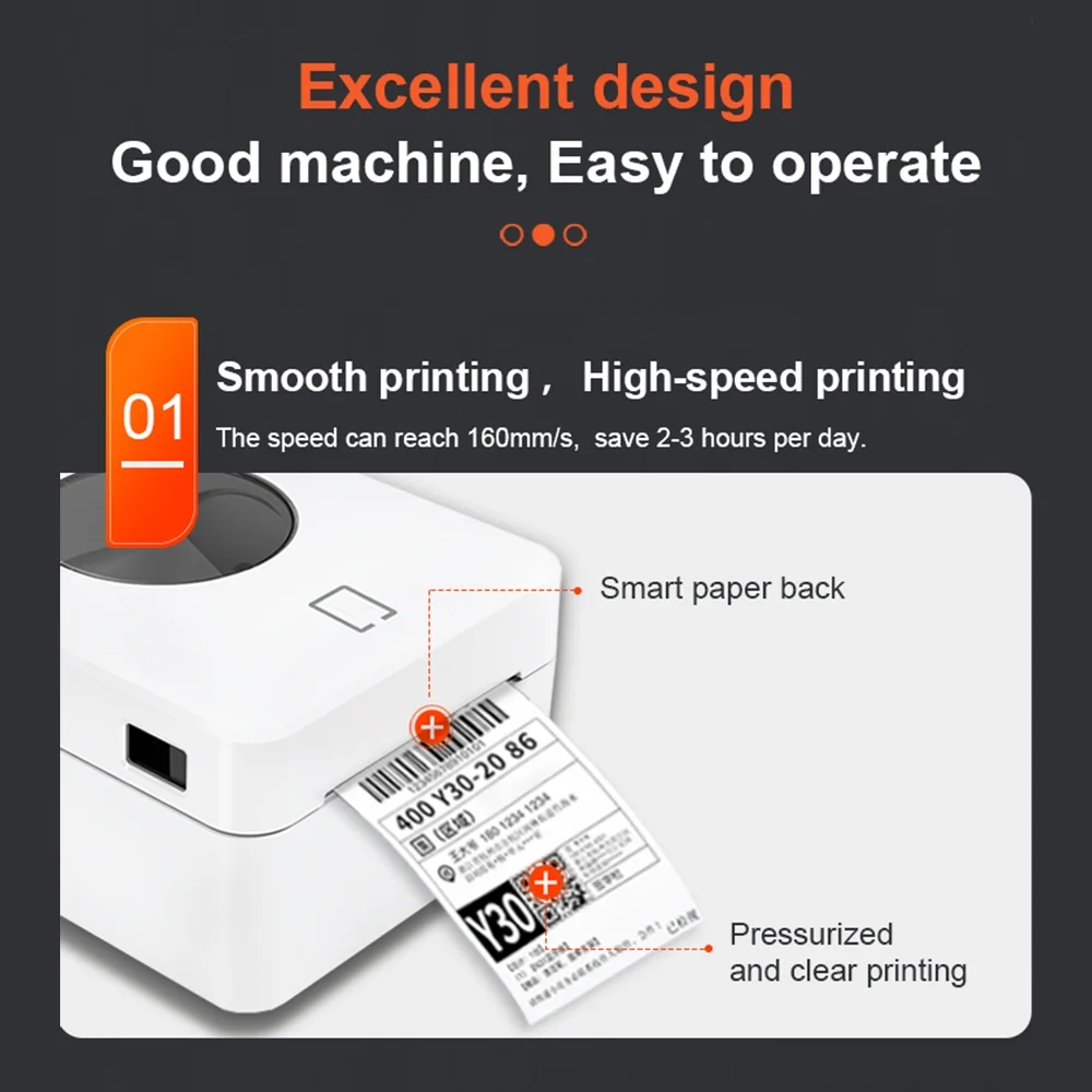 Nebublu Label Printer,In One Label One Label Maker Compatible WithThermal Label Printer Paper Compatible With Sticker Printer Paper Maker Wired Usb+lan Thermal Sticker Printer All In One