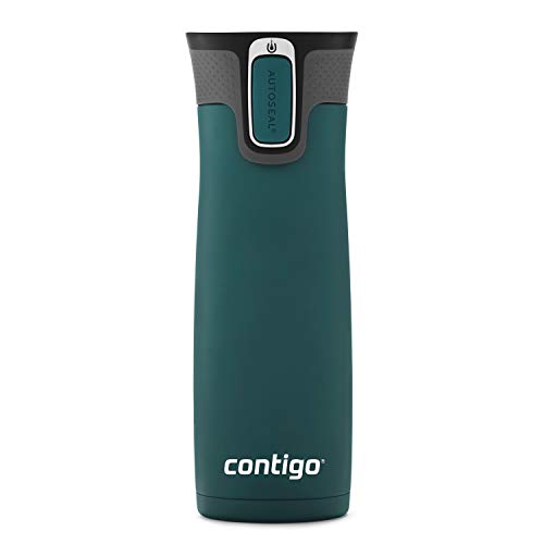 Contigo AUTOSEAL West Loop Vacuum-Insulated Stainless Steel Travel Mug with Easy-Clean Lid 20 oz Sake