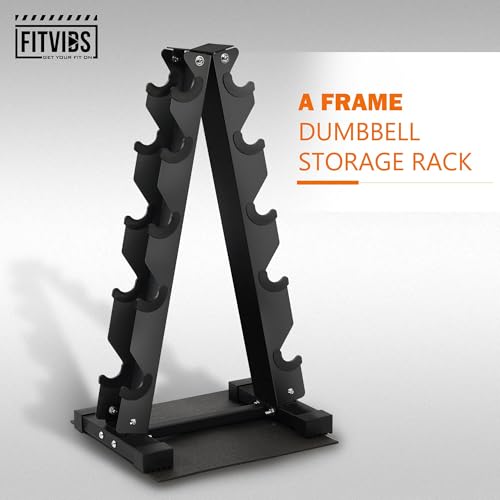 Dumbbell Rack A-Frame Weight Rack for Home Gym 5 Tier