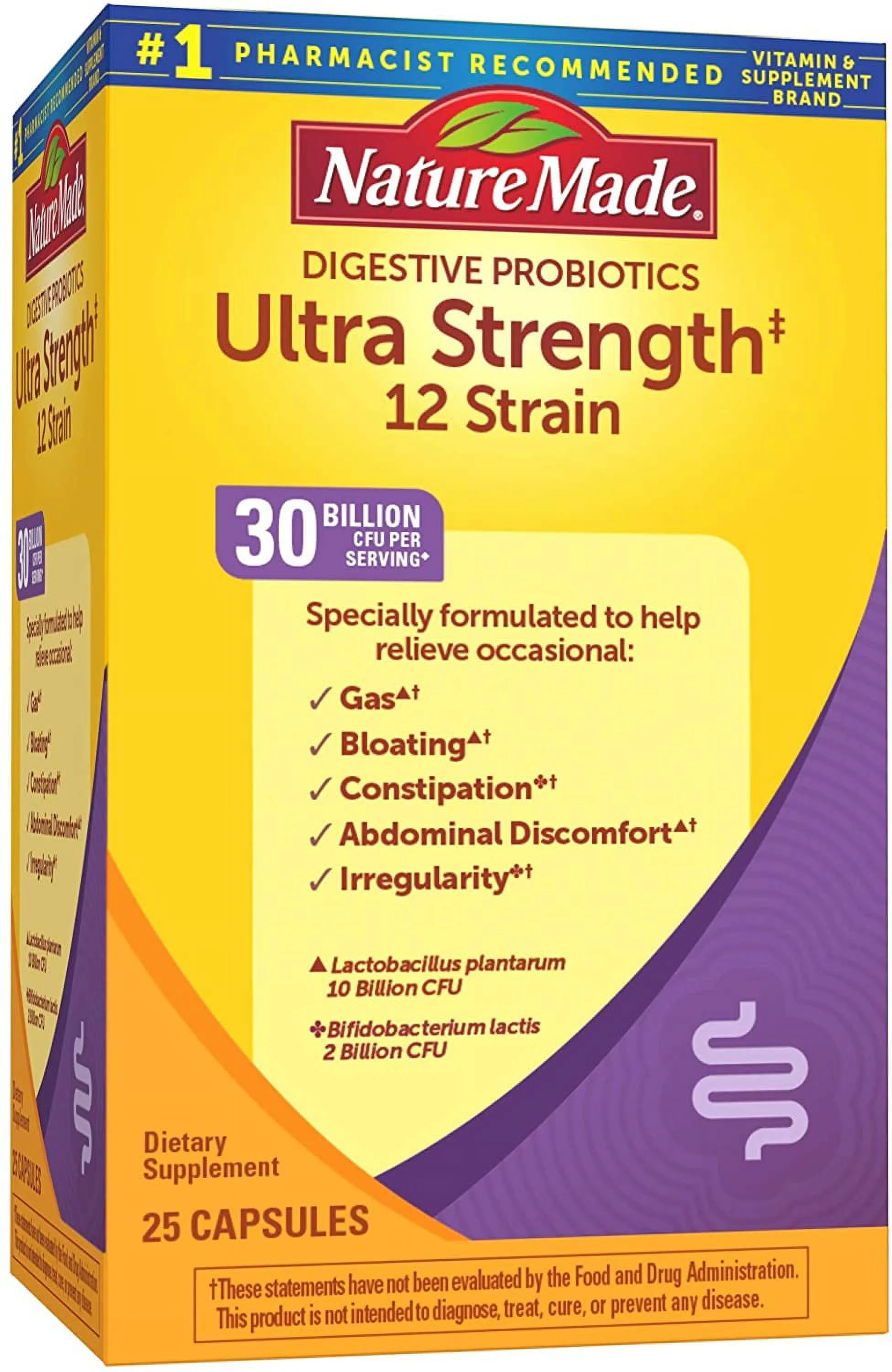 Nature Made Ultra Strength Probiotic Capsules, 2 25 Each - (Pack of 2)