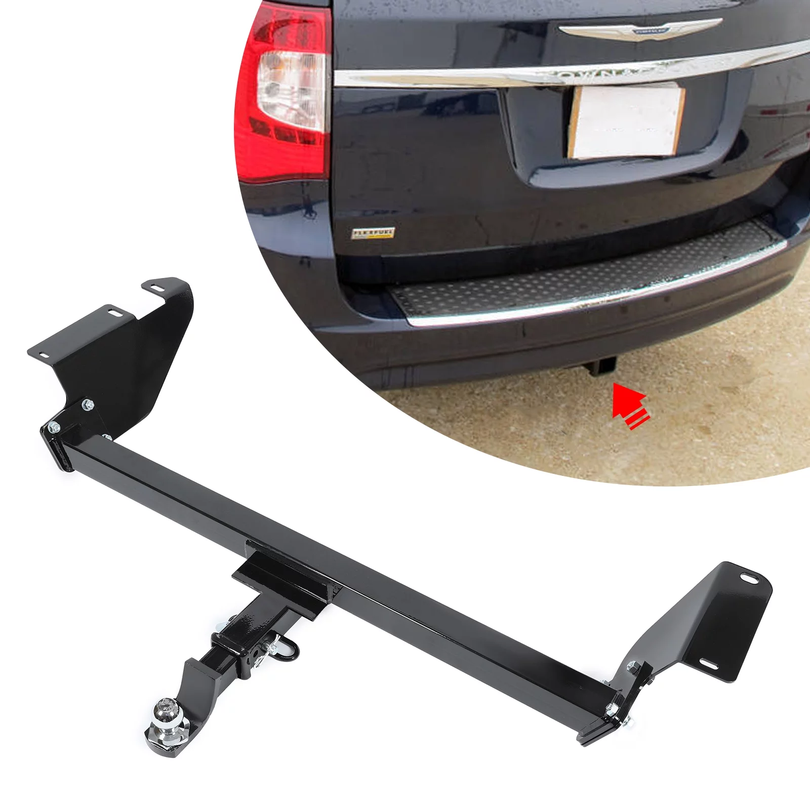Kojem Trailer Hitch Fit for 2008-2020 Dodge Grand Caravan Class 3 Trailer Tow Hitch Receiver 2