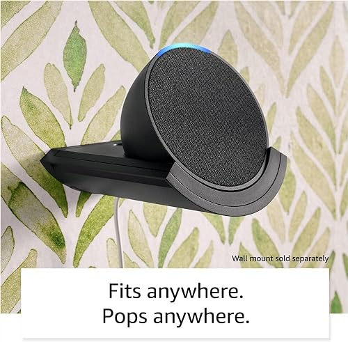 Amazon Echo Pop (newest model), Our smallest Alexa speaker, Fits in any room, Midnight Teal
