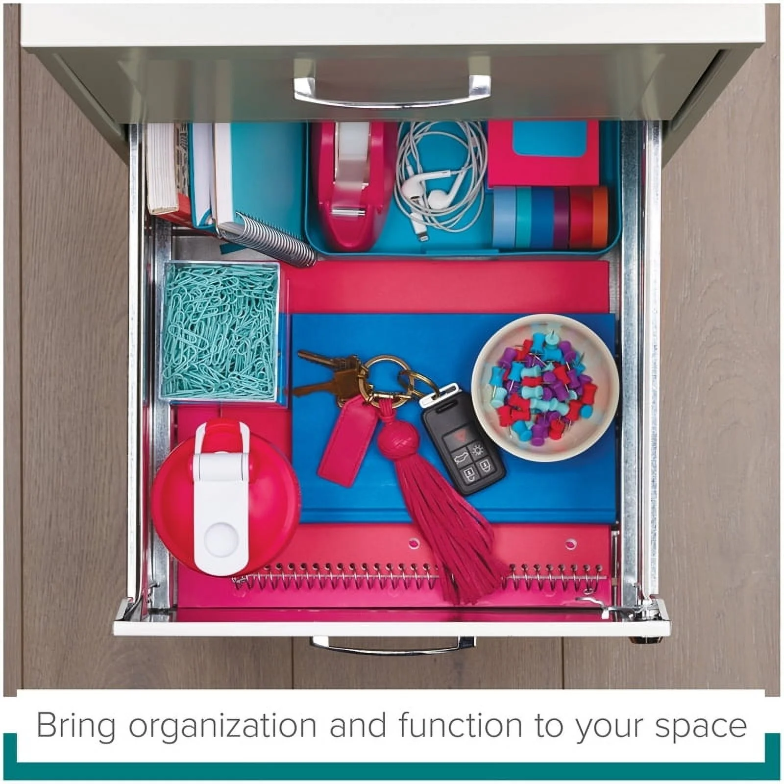 Scranton 2 Drawer Steel Mobile File Cabinet in Pure White