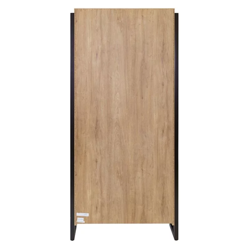Modern Open Wood Laminate Bookcase Fully Assembled Light Brown