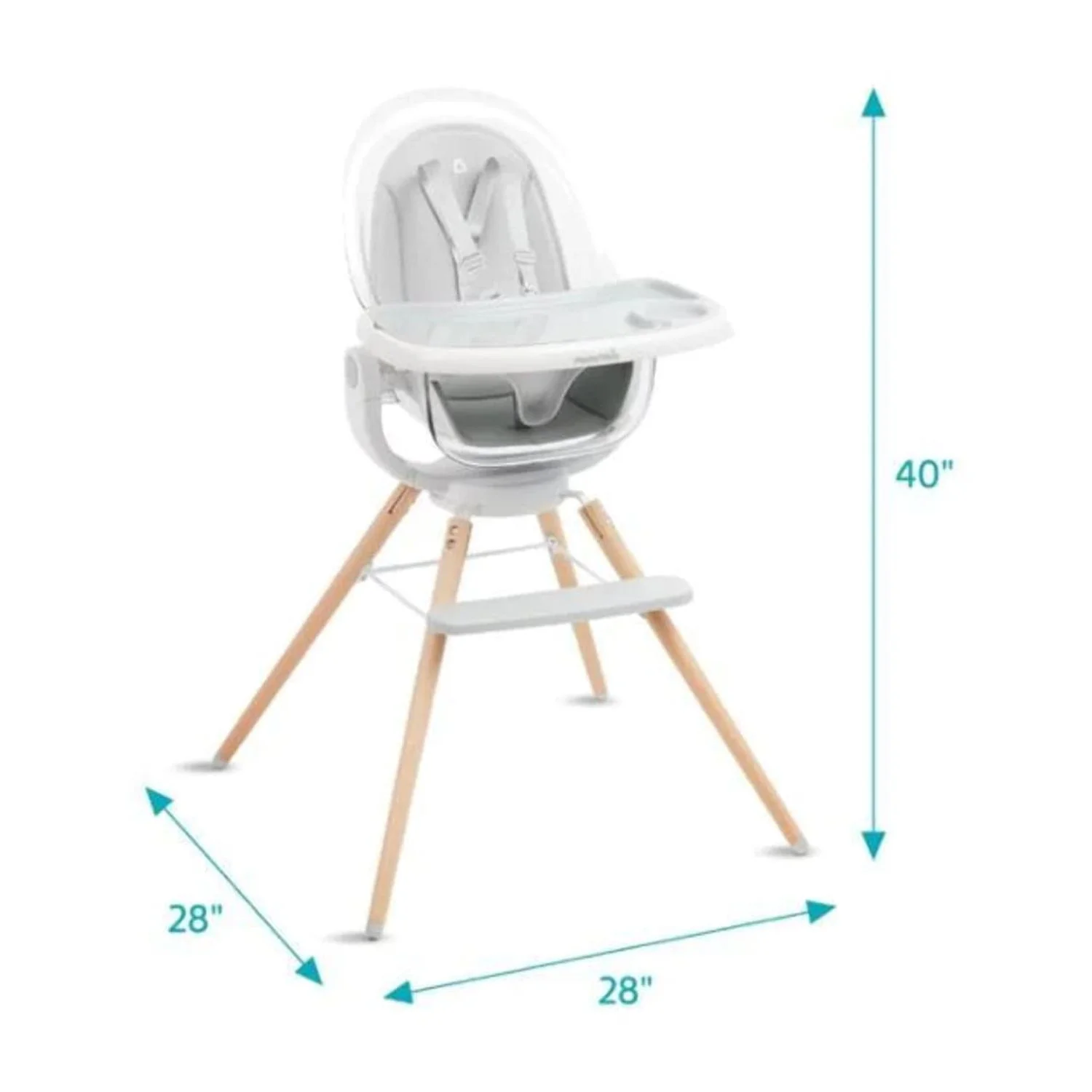 Munchkin® 360° Cloud™ Baby and Toddler High Chair, White, Unisex