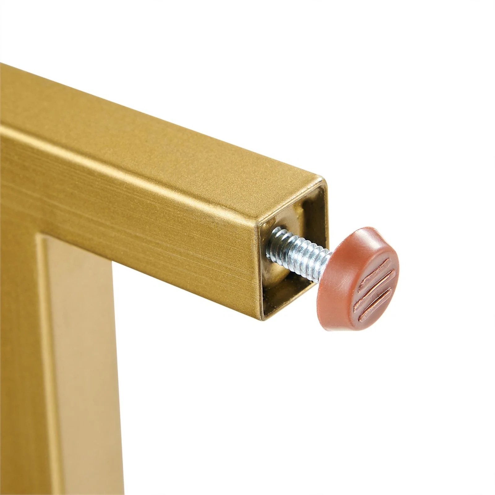 Crosley Furniture Blair Mid-Century Wood/Steel Sideboard in Dark Brown/Gold