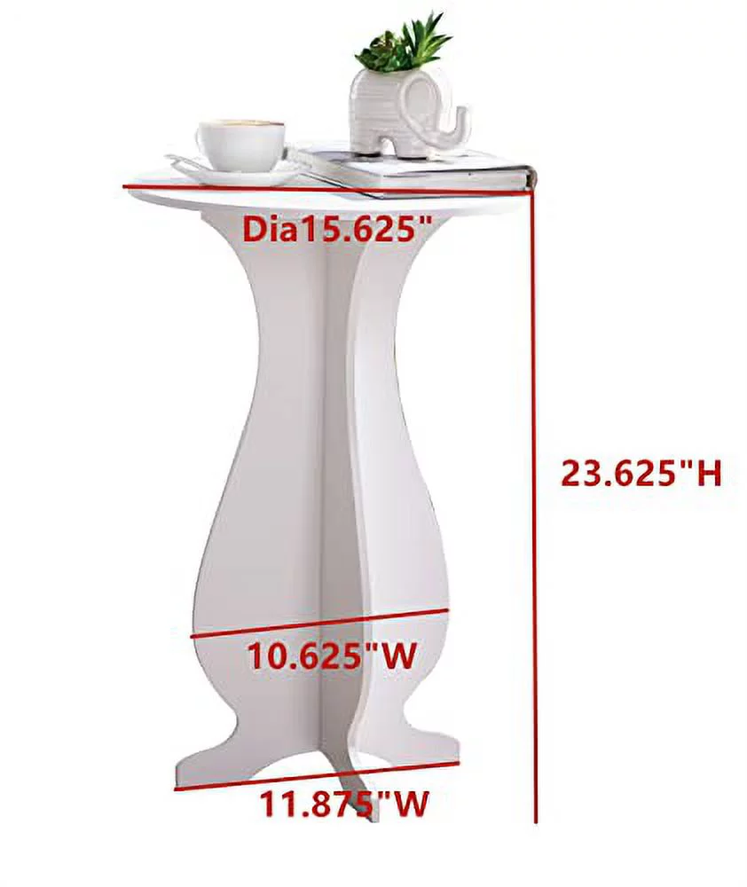 Kings Brand Furniture Round Side Table Plant Stand 24H