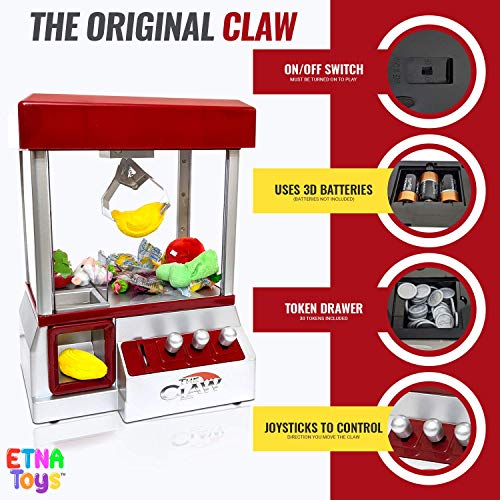 Etna Electronic Arcade Claw Machine Mini Candy Prize Dispenser Game with Sound