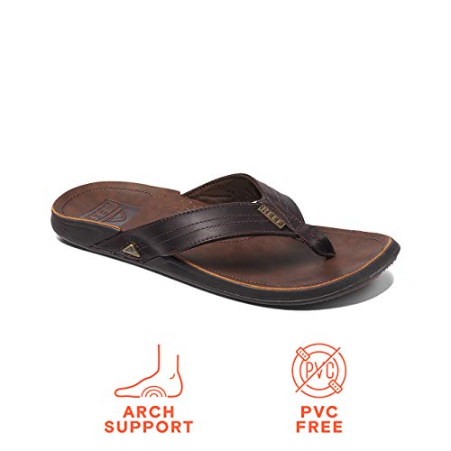 REEF J-Bay III Men's Full Grain Leather Flip Flop
