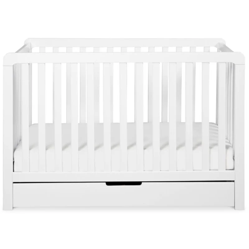 Carter's By DaVinci Colby 4-In-1 Convertible Crib With Trundle Drawer in White