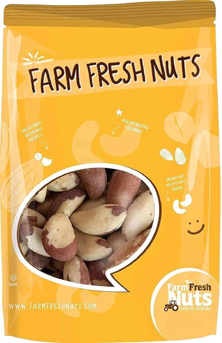 Dry Roasted Brazil Nuts Salted (25 Lbs.) | Farm Fresh Nuts Brand