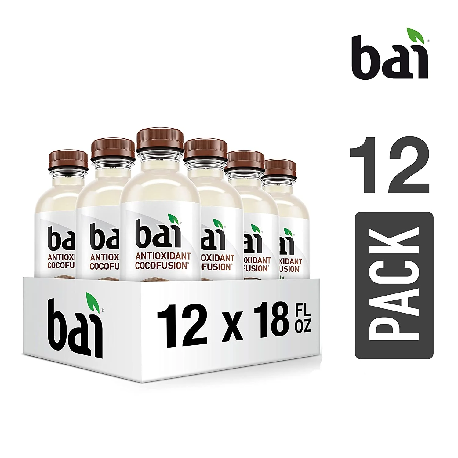 Bai Cocofusions Variety Pack, 18 fl oz bottles, 12 pack