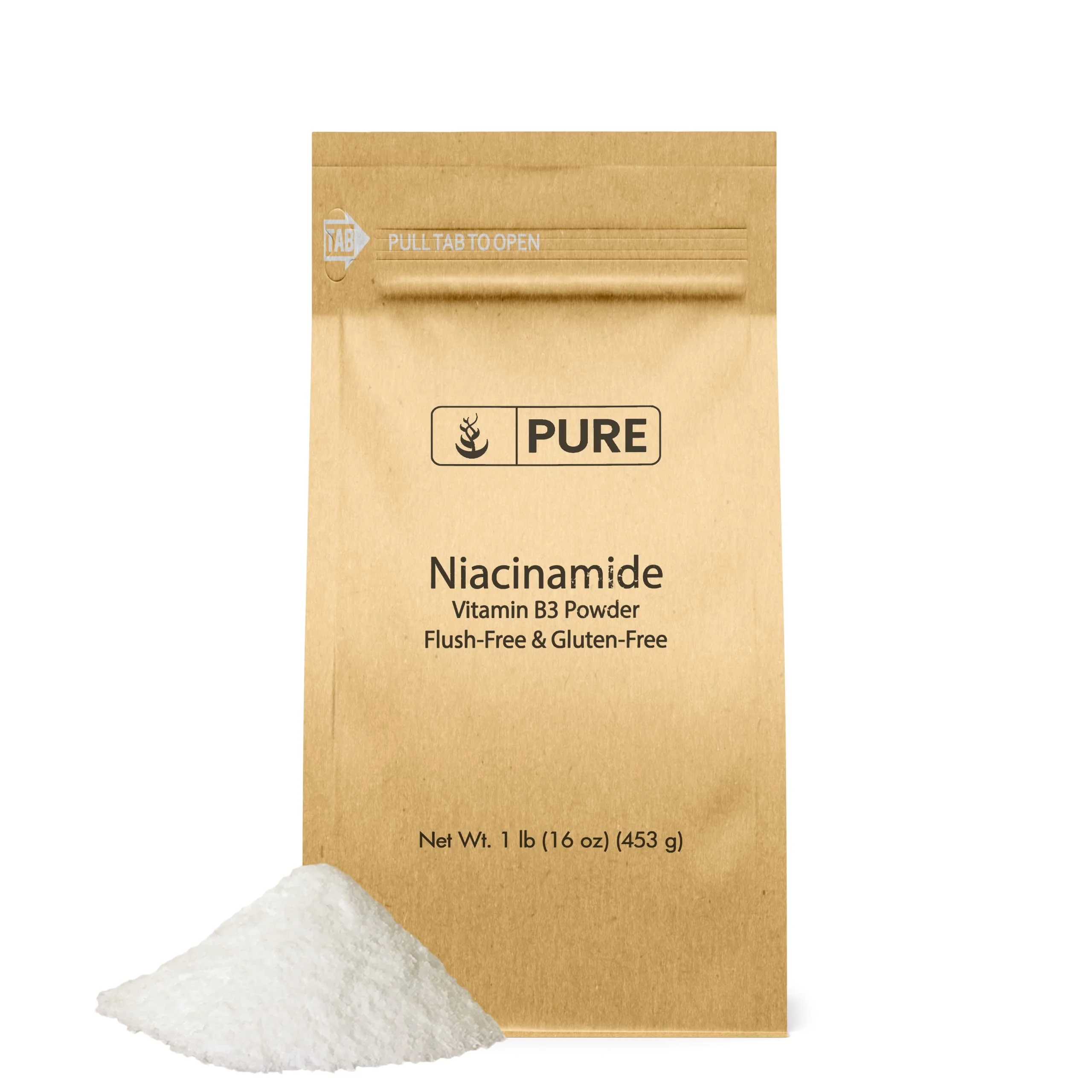 Pure Original Ingredients Niacinamide (1lb) Vitamin B3 Flush-Free Gluten-Free 16 Ounce (Pack of 1)