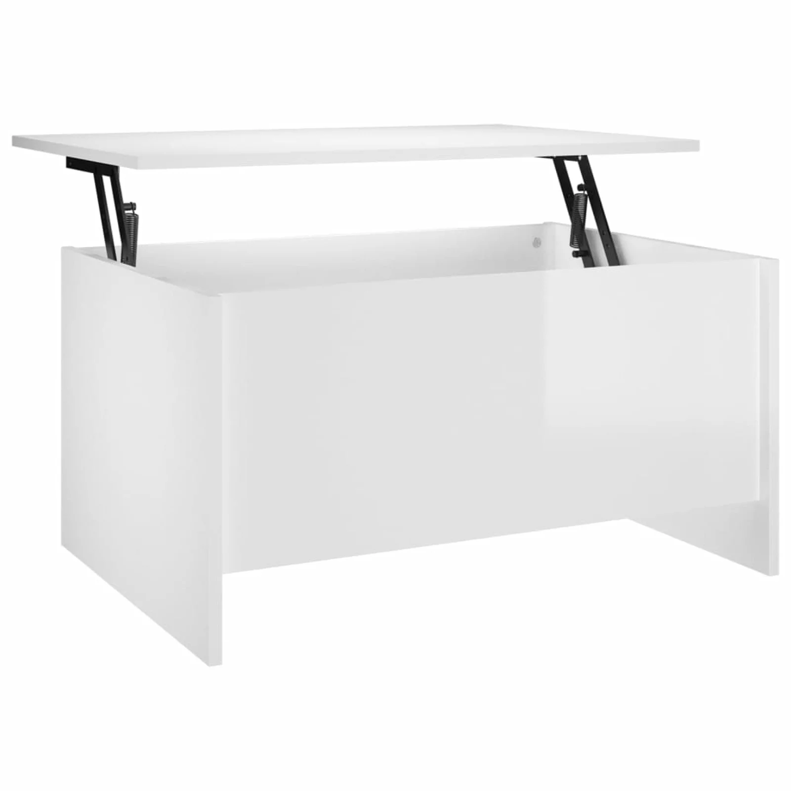 Walmeck Coffee Table High Gloss White 31.5