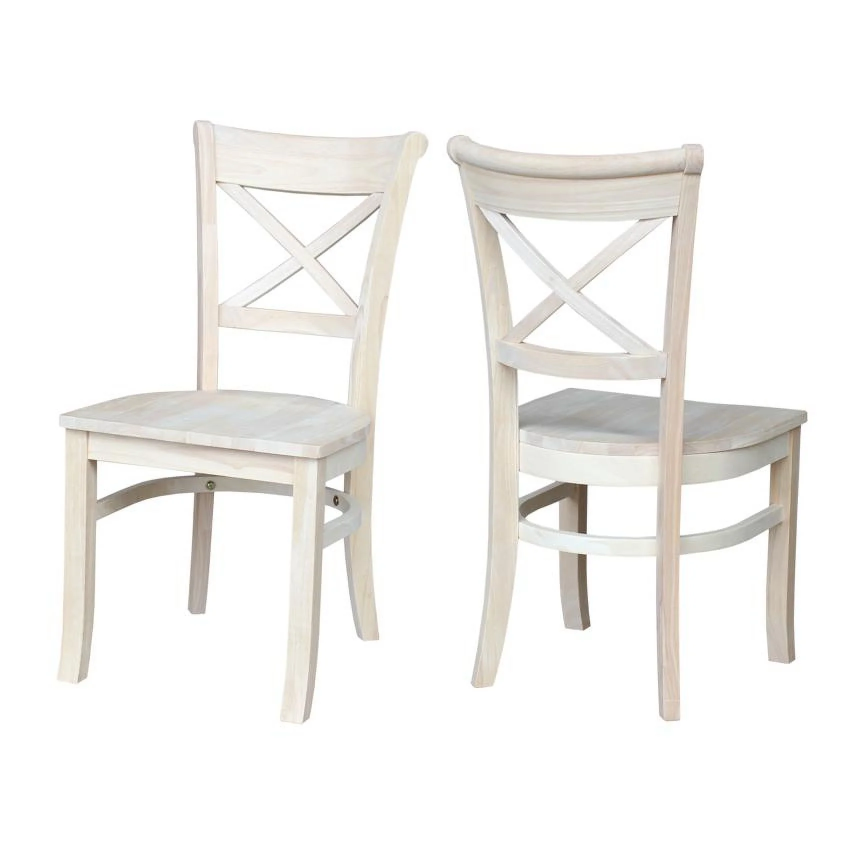 Set of Two Charlotte X-Back Chairs