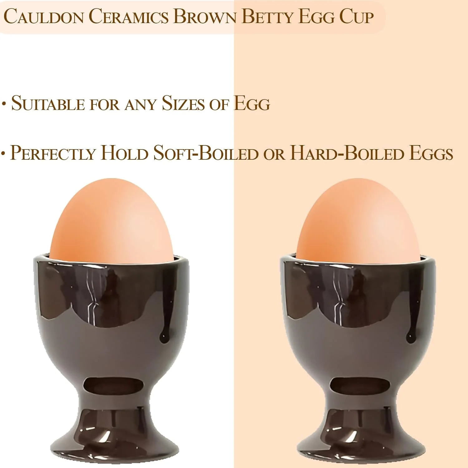Hand Made Brown Betty Egg Cup Made In England (Pack Of 4)