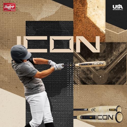 Rawlings | 2025 | ICON Baseball Bat | USA | -12 / -10 / -8 Drop | 2 5/8' Barrel | 2 Pc. Composite