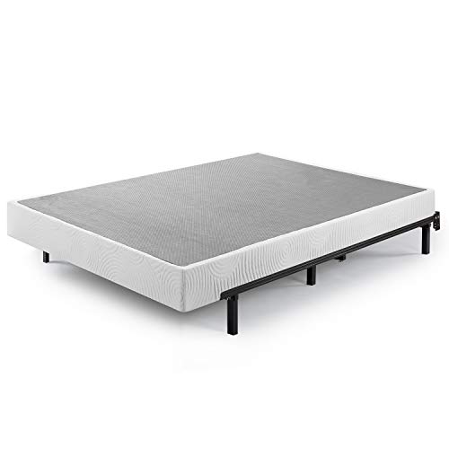 ZINUS Quick Lock Metal Smart Box Spring, 9 Inch Mattress Foundation, Strong Metal Structure, Easy Assembly, Queen, White