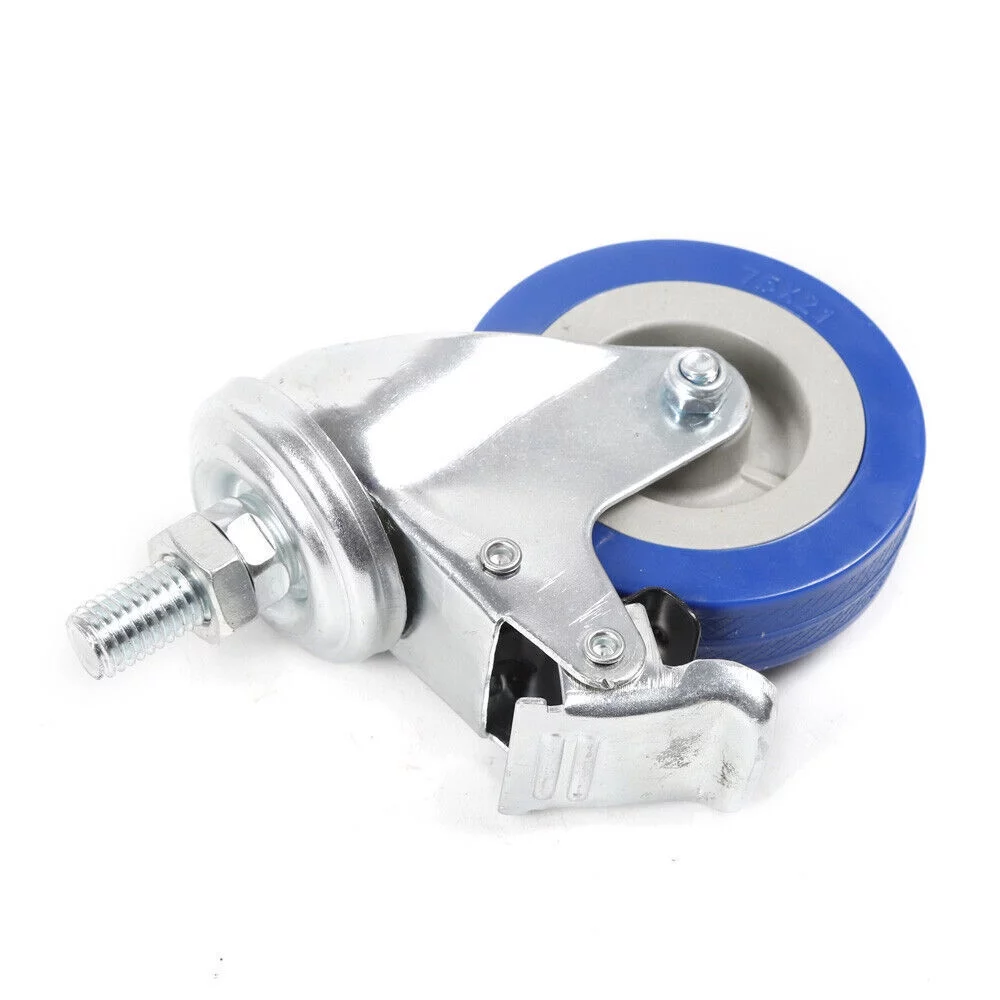 Mkyiongou 2 Tiers Stainless Steel Cart Trolley Medical Lab Mobile Rolling Serving Trolley